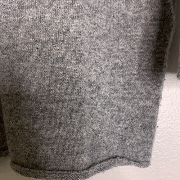 The Kooples Sport V neck grey wool cashmere zip down sweater - Picture 7 of 7